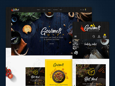 Gourmets – Tasty Food & Dishes – eCommerce Responsive Theme