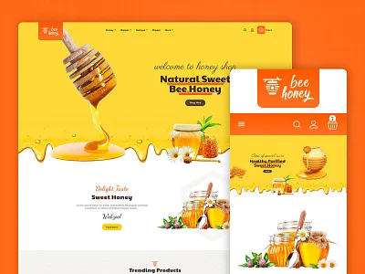 Honey Bee – Agro Bee & Sweet Shop – eCommerce Responsive Theme ecommerce farming honeybee natural opencart prestashop responsive shopify sweet templatetrip woocommerce wordpress