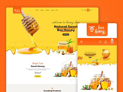 Honey Bee – Agro Bee & Sweet Shop – eCommerce Responsive Theme ecommerce farming honeybee natural opencart prestashop responsive shopify sweet templatetrip woocommerce wordpress
