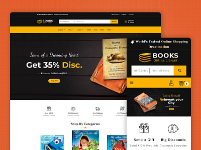 Online Books Shop – eCommerce Responsive Theme