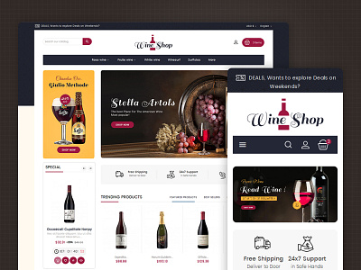 Mega Wine Club – eCommerce Responsive Theme ecommerce fashion opencart prestashop responsive shopify templatetrip wine shop woocommerce wordpress
