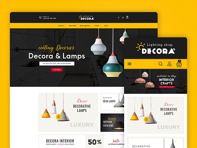 Decora Lighting Shop – eCommerce Responsive Theme art design ecommerce fashion opencart prestashop responsive shopify style templatetrip woocommerce wordpress