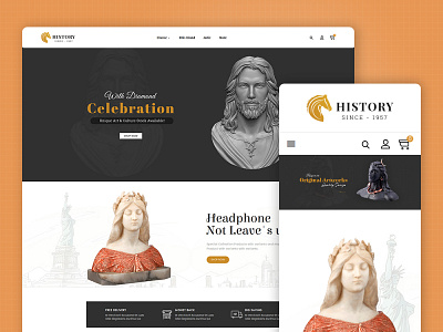 Antique Statue Art – eCommerce Responsive Theme