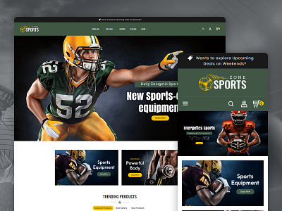 Sports Zone – Equipment Club – eCommerce Responsive Theme