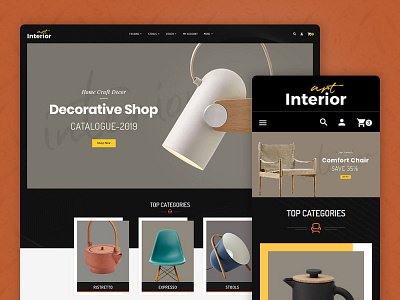 Interior Art & Home Decor – eCommerce Responsive Theme by TemplateTrip ...