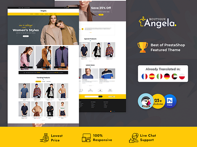 Angela Boutique – eCommerce Responsive Theme