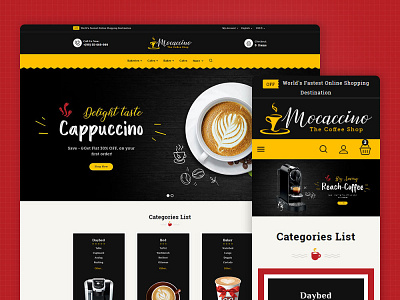 Mochaccino – Coffee & Drinks – Prestashop Responsive Theme opencart shopify theme woocommerce wordpress