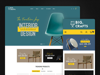 Big Crafts - Furniture & Home Decor - eCommerce Responsive Theme bigcrafts opencart shopify