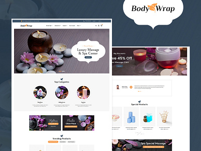 Body Wrap – Spa & Bio Cosmetics – eCommerce Responsive Theme cosmetics opencart prestashop shopify templatetrip woocommerce wordpress