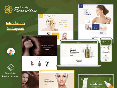 Beautico – Beauty & Cosmetics – eCommerce Responsive Theme beautico opencart prestashop templatetrip women woocommerce wordpress