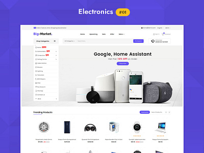 Big Market Electronics - eCommerce Multi-purpose Website Design