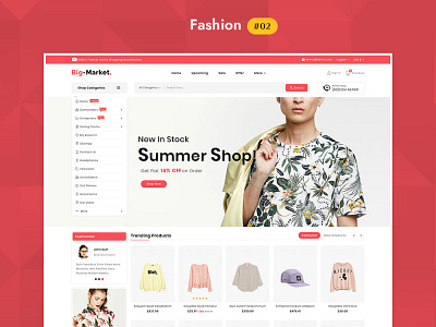 Big Market Fashion - eCommerce Multi-purpose Website Design responsive templatetrip