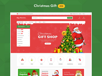 Big Market Christmas Gift - eCommerce Multi-purpose Website Desi