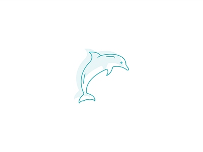 Dolphin adobe illustrator flat design flat graphic graphic graphic design icon icon design vector art vector design
