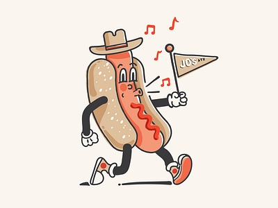 Jo's Hot Dog Illustration