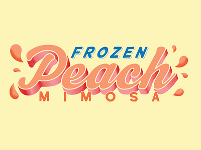 Frozen Peach Mimosa