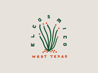 Ocatillo - West Texas bespoke design illustration lettering logo texas typography vector western