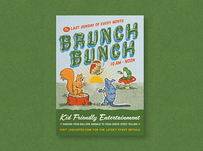 Brunch Bunch design illustration kids poster