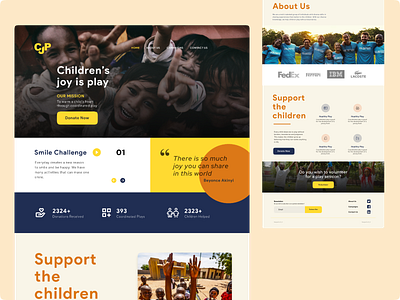 Charity/ NGO Website UI UX Design ui web website design website ui