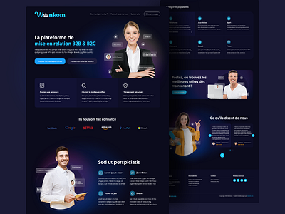 Weenkom design developer landing page ui web webdesigner webdevelopment