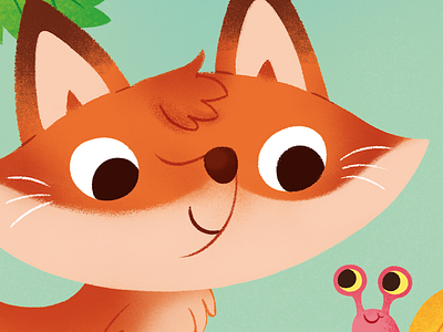 The fox and the snail book characters digital illustration photoshop