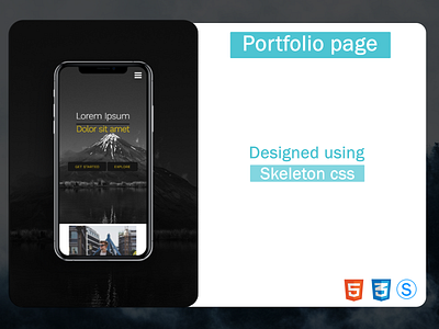 Portfolio page concept page css3 html css skeleton css template
