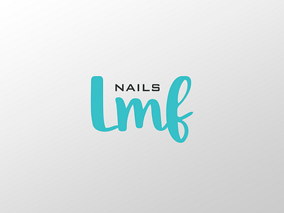 LMF Nails art brand branding clean design flat graphic design identity illustration illustrator lettering logo minimal nails type typography ui ux vector