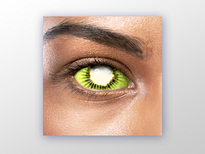 Kiwi Eye art branding design eyeball eyes graphic design illustration kiwi retouch retouching