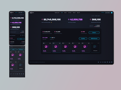 Shell Mining page design ui ux web3