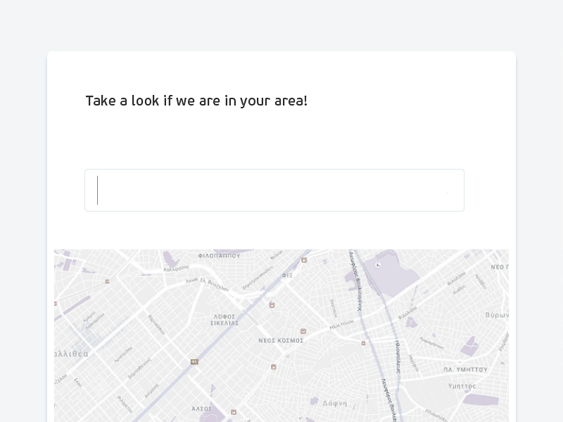 Location search field