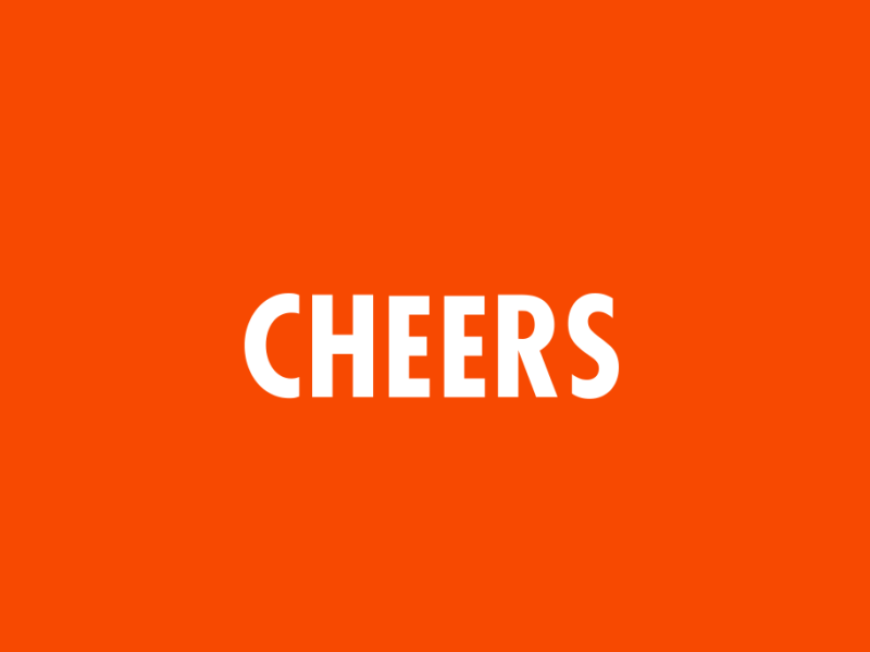 Cheers animation beer beverage bubbles cheers greece isobar motion orange pixels