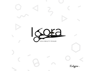 Igora Mens Saloon Logo branding designs identity logo
