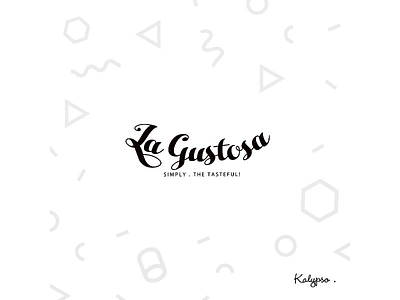 La Gustosa - Typography branding design font logo typography