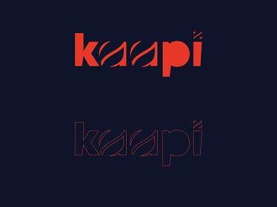 Kaapi - Logo branding coffee coffee bean kalypsodesigns minimal