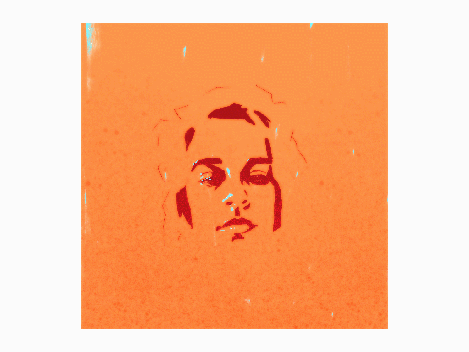 Portrait of a Lady on Fire animated gif animation design drawing fire frame by frame gif illustration loop motion design motion graphics portrait spark