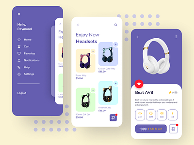 Headphone Mobile App design figma headphone minimal mobile app mobile app design mobile ui product design ui ui design ux ux design