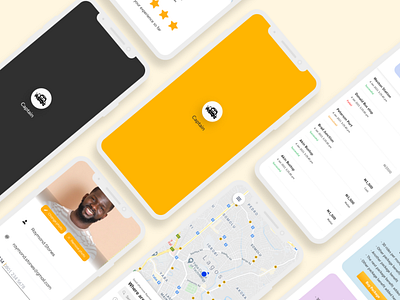 Captain - A Ride Sharing App branding design figma mobile app mobile app design ride ride sharing app ui ux