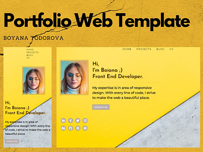 CV Template in HTML html css bootstrap webtemplate