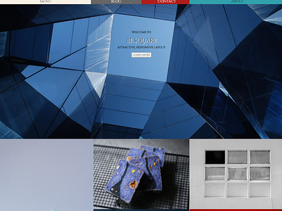 BeSquare Portfolio Template blog design creative design portfolio square