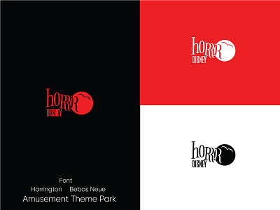 Amusement Theme Park Logo amusement brand identity branding branding design fantasy horror icon logo theme park