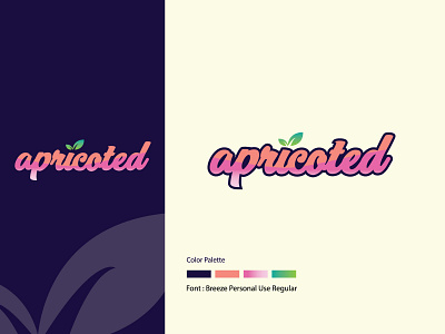 Apricot Shop Logo apricot business foodie fruit healthy logo logotype organic vegan yummy