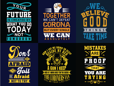 Motivational Typography T Shirt Design