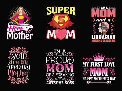 Mother's day T shirt design art best mom ever branding design happy mothers day illustration love you mom mothers day gift card mothersday super mom t shirt design t shirt illustration typography vector