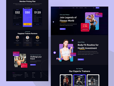 Fitness/ Gym Landing Page Design