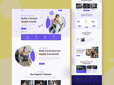 Fitness Landing Page Design