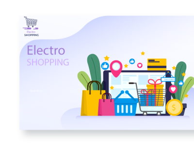 shopping interface graphic design