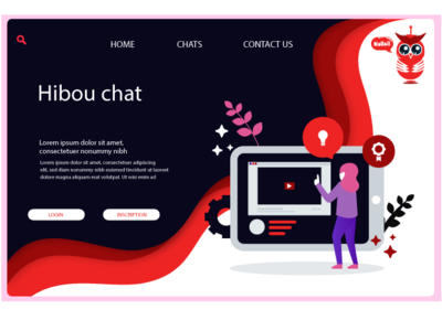 interface application chat app design