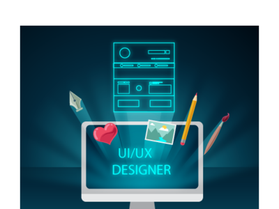 Ui /UX designer ui vector