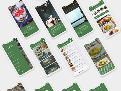 Flutter Modern Blog and Recipes - Ios and Android Theme adobe xd android app app career dart flutter illustration ios logo ui