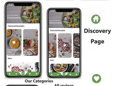 Recipe Flutter Application - ios and android adobe xd android android app app careem dart design flutter ios ui